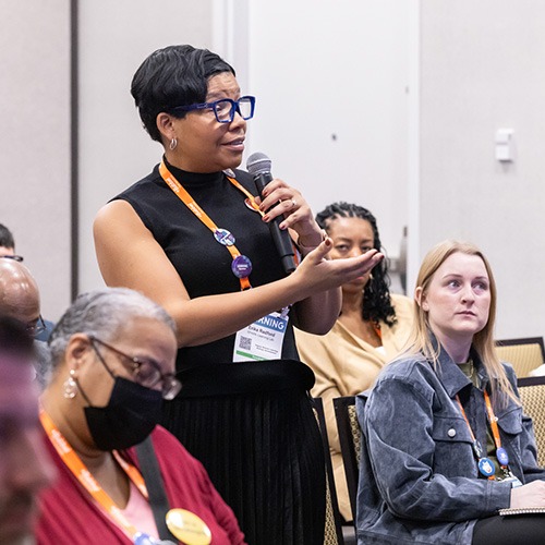 Learning Leader asking questions