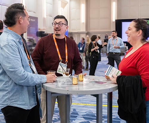 Learning leaders networking with each other